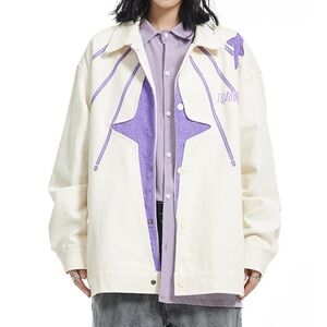 Retro Embraided Star  Mens Jacket